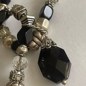 Layered Beaded Stretch Bracelet